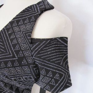 Nicole Miller Open Shoulder Maxi Dress Sz8 NWT